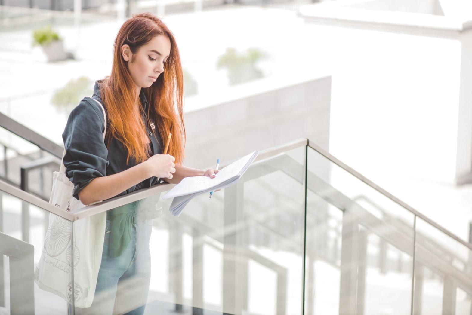 Financial analysis workspace with charts and data